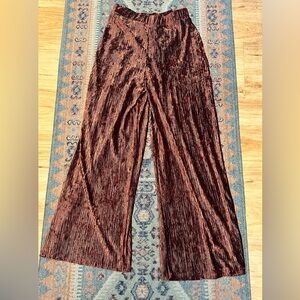Banana Republic wide leg velvet pants